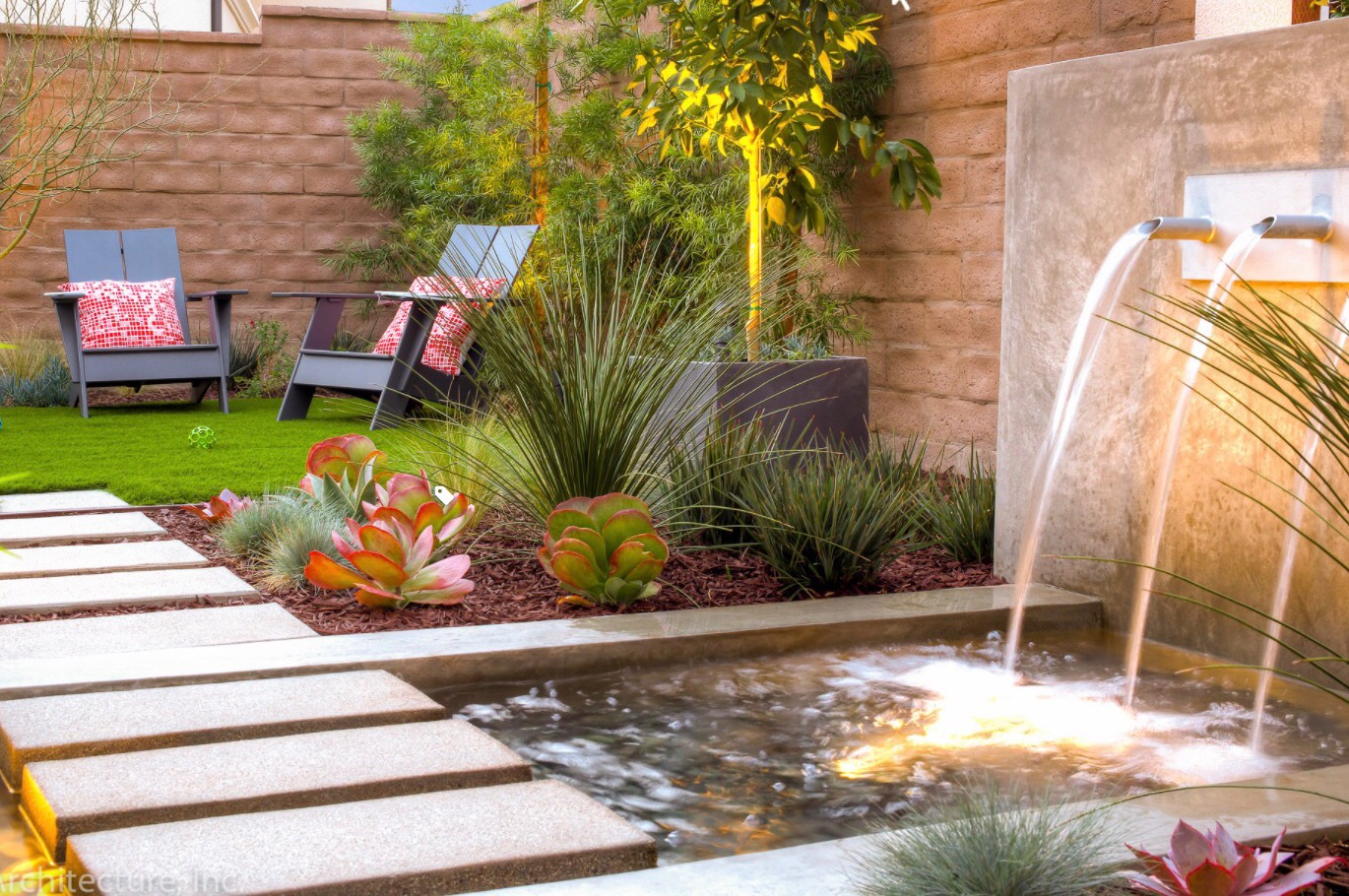 混凝土|适合“懒人”，低维护庭院花园设计，这种简约现代小院实用好打理