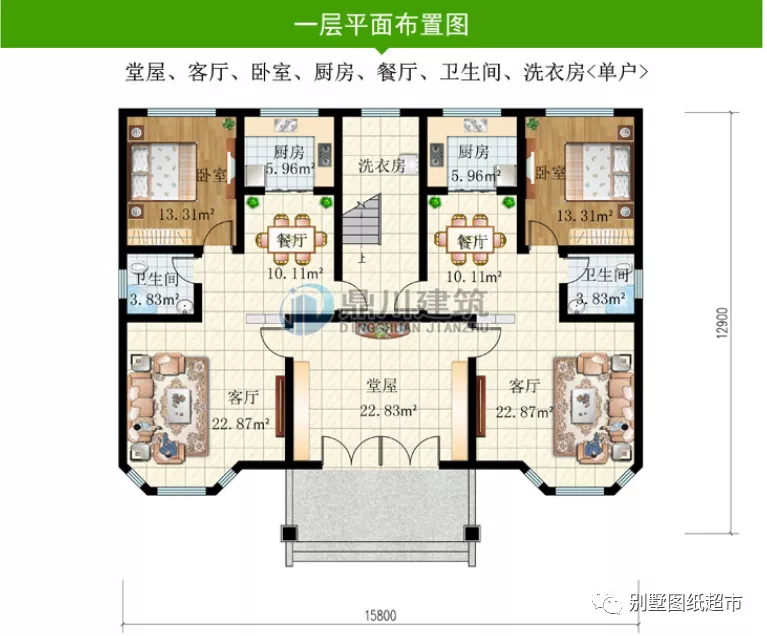 兄弟建房，双拼就是比独栋实用，3套双拼户型，哪套更适合农村