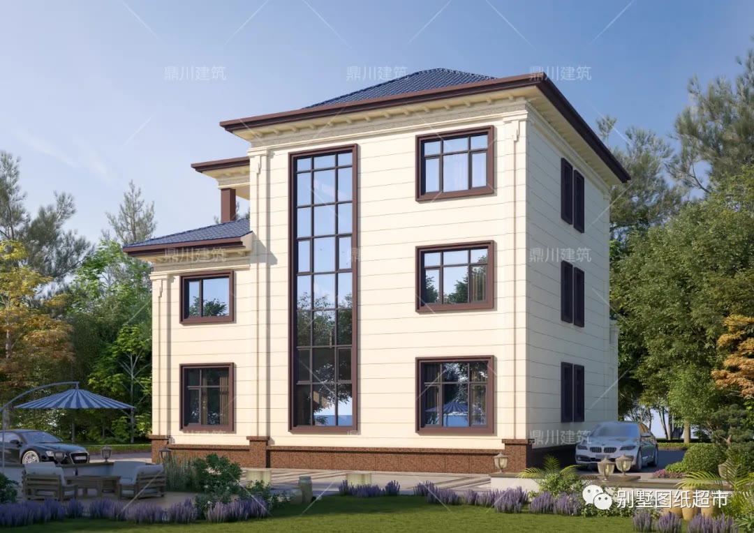 |占地143㎡，三层复式农村别墅，内配旋转楼梯超气派，绝佳户型