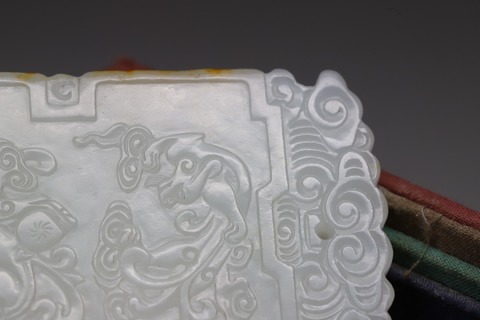 和田玉籽料|舊藏和田玉籽料“枣红皮 风云际会”如意牌