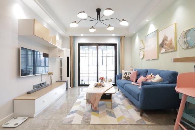 粉色北欧风新房案例,以后新房就照着装,全屋收纳柜越住越舒适