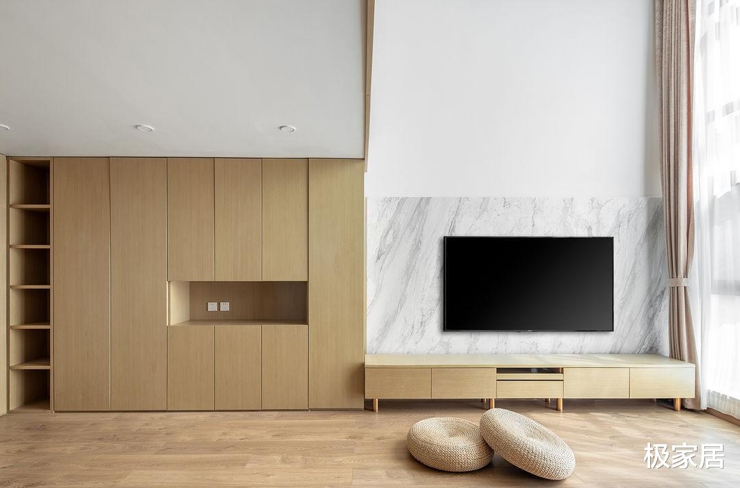 原木风的小家，“一居室”就能满足一家三口的生活，实用又温馨