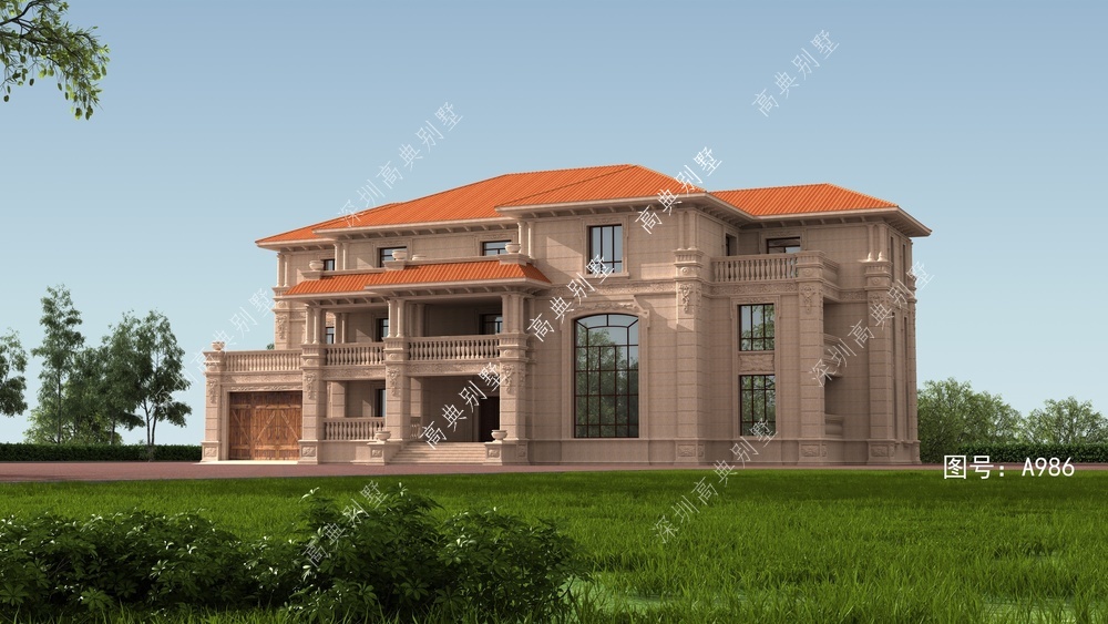 |欧式三层别墅，浪漫又不失风情，一眼就很喜欢。