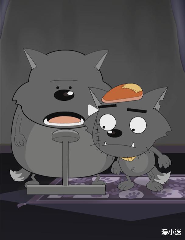 红太狼|喜羊羊与灰太狼:红太狼比蕉太狼重?卸下担子后,灰太狼慌了