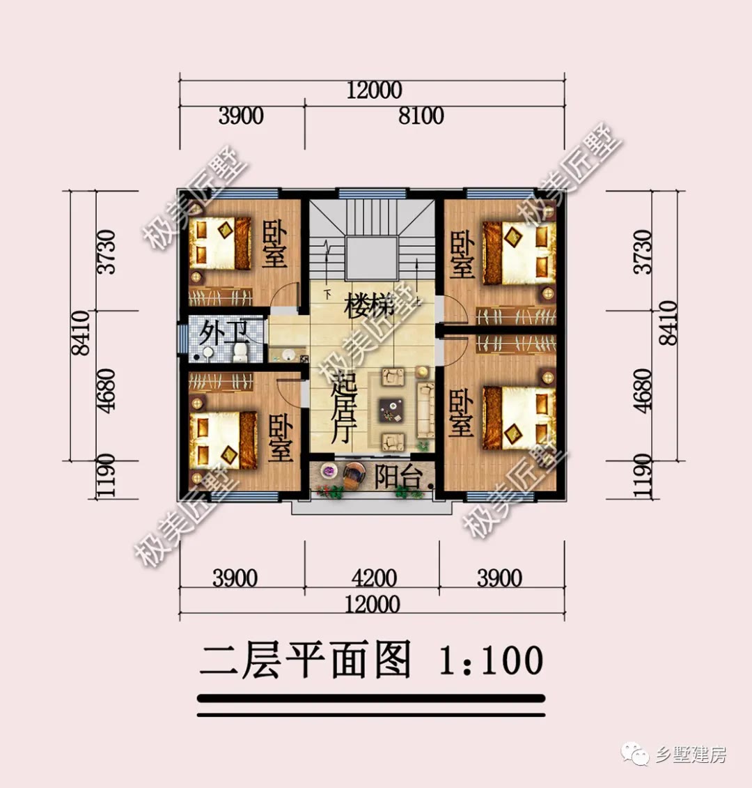 别墅|开间12米农村三层别墅，村里盖上一栋，绝对舒服
