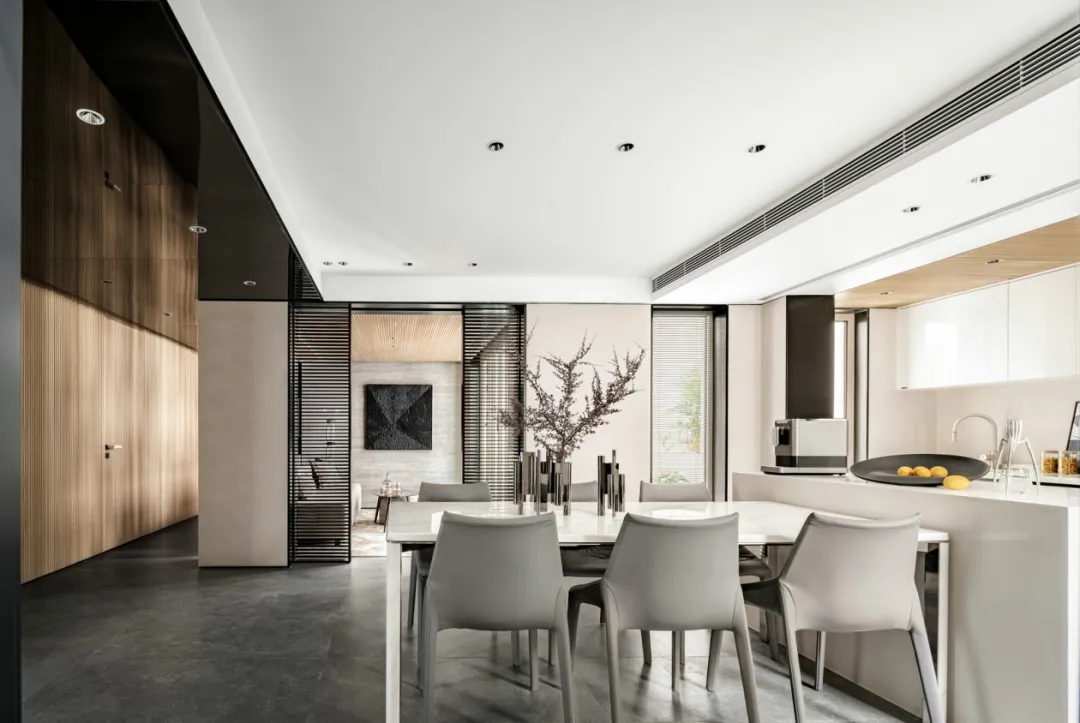 180m2现代极简丨朴素的空间设计,也让生活简约温馨舒适!