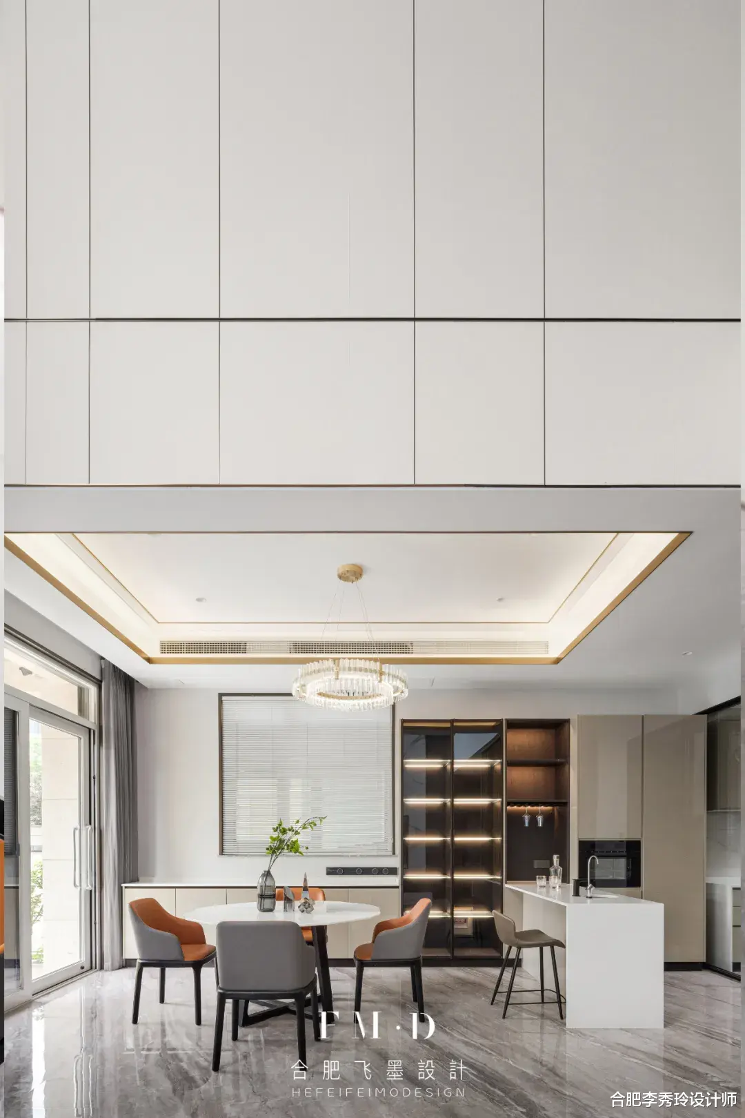 合肥李秀玲设计师|450㎡上下六层别墅，70万打造现代轻奢风，这是一个家的最高境界