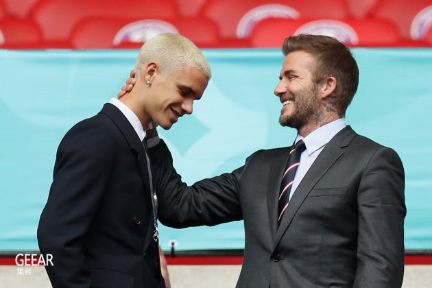 Geear集者|什么时候变这么帅？贝克汉姆与二儿子看球时的迷人笑容！