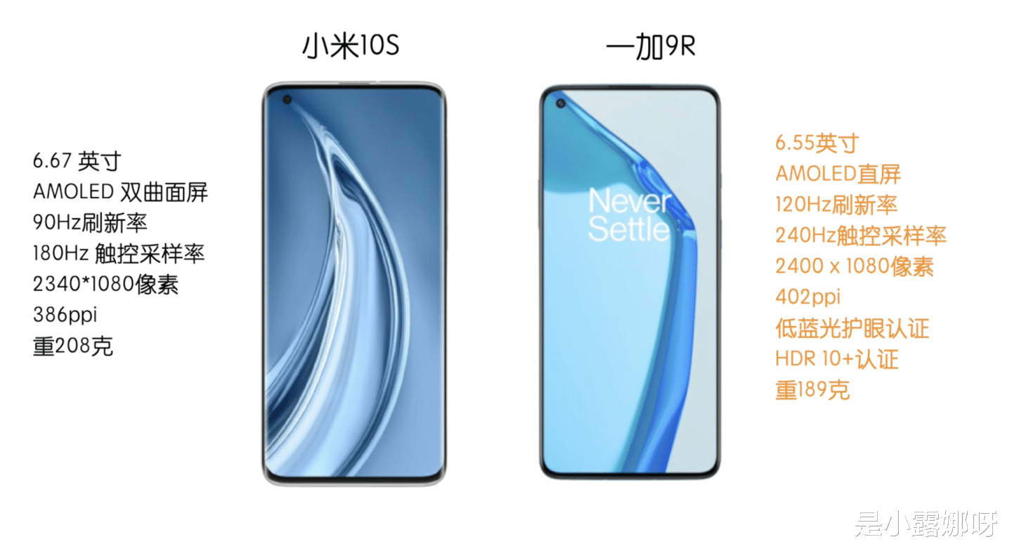 小米科技|2999的一加9R横向对比小米10S，都是骁龙870，谁更香？