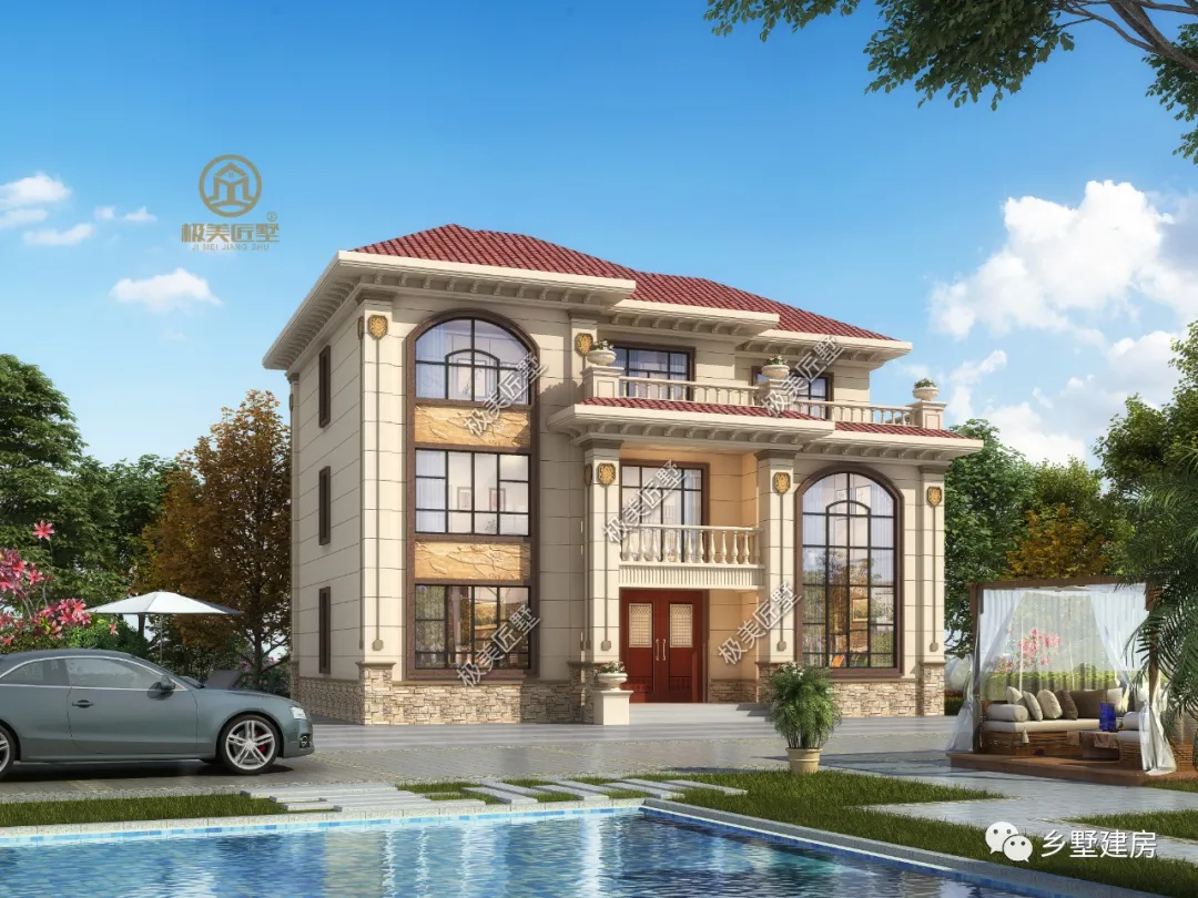 占地180平，三层欧式风别墅，浪漫与舒适共享