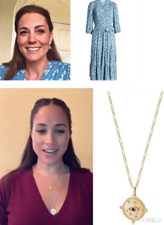 八八尚语UP 凯特与弟媳隔空撞发型,同款偏分波浪卷发,一岁之差美出不同气质