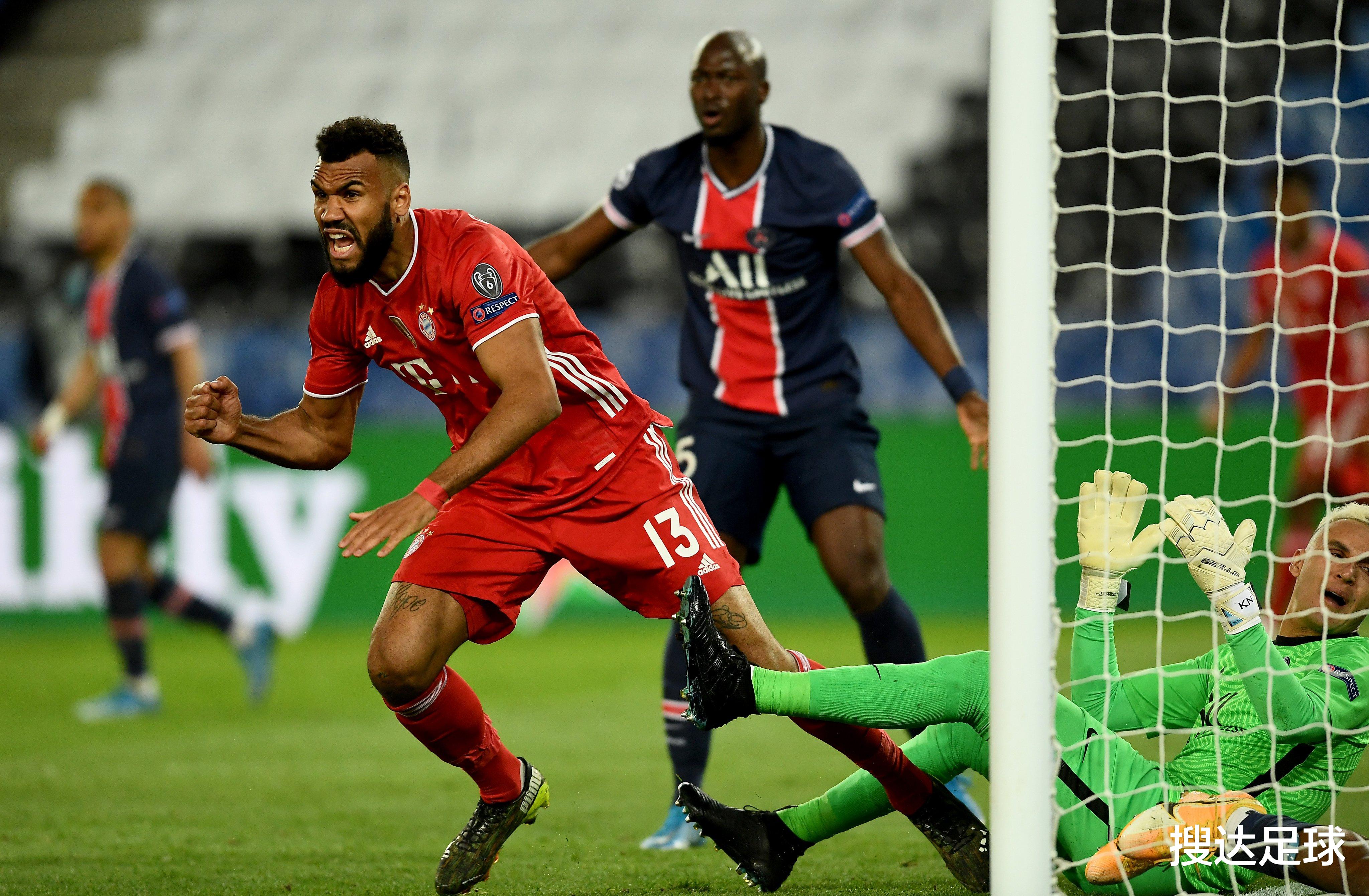 拜仁慕尼黑|欧冠疯狂3分钟!内马尔2次抱头绝望,拜仁全队狂欢,莱万替身闪耀