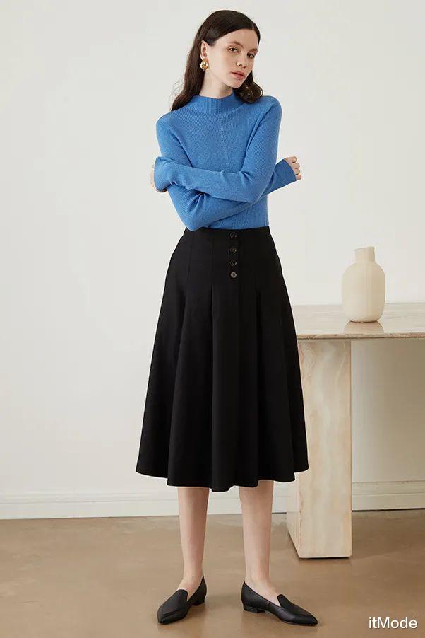 itMode 大毛衣+半裙，才是2021秋冬最气质时髦的打开方式！