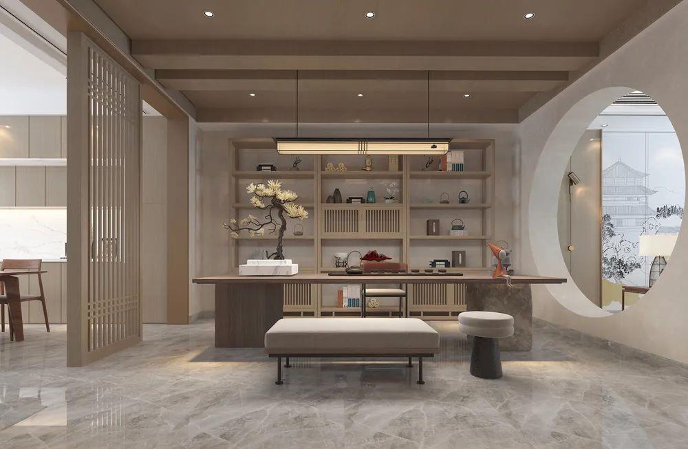 |终于从平层换成别墅，把它装修成新中式风格，全屋不仅大气还温馨