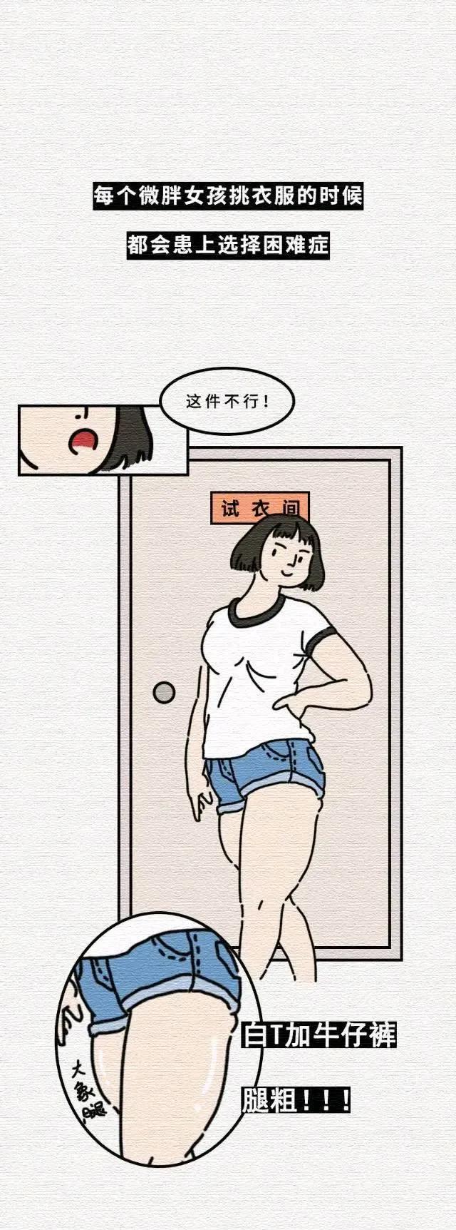 女孩|微胖女孩也太心酸了吧！（漫画）