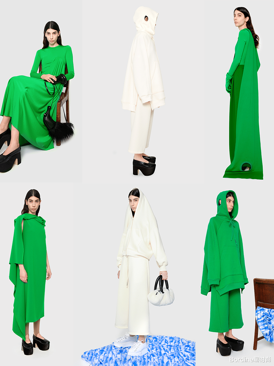 Bordine聊时尚|Melitta Baumeister 2021秋冬，带着廓形的特色感，和撞色的冲击相混合