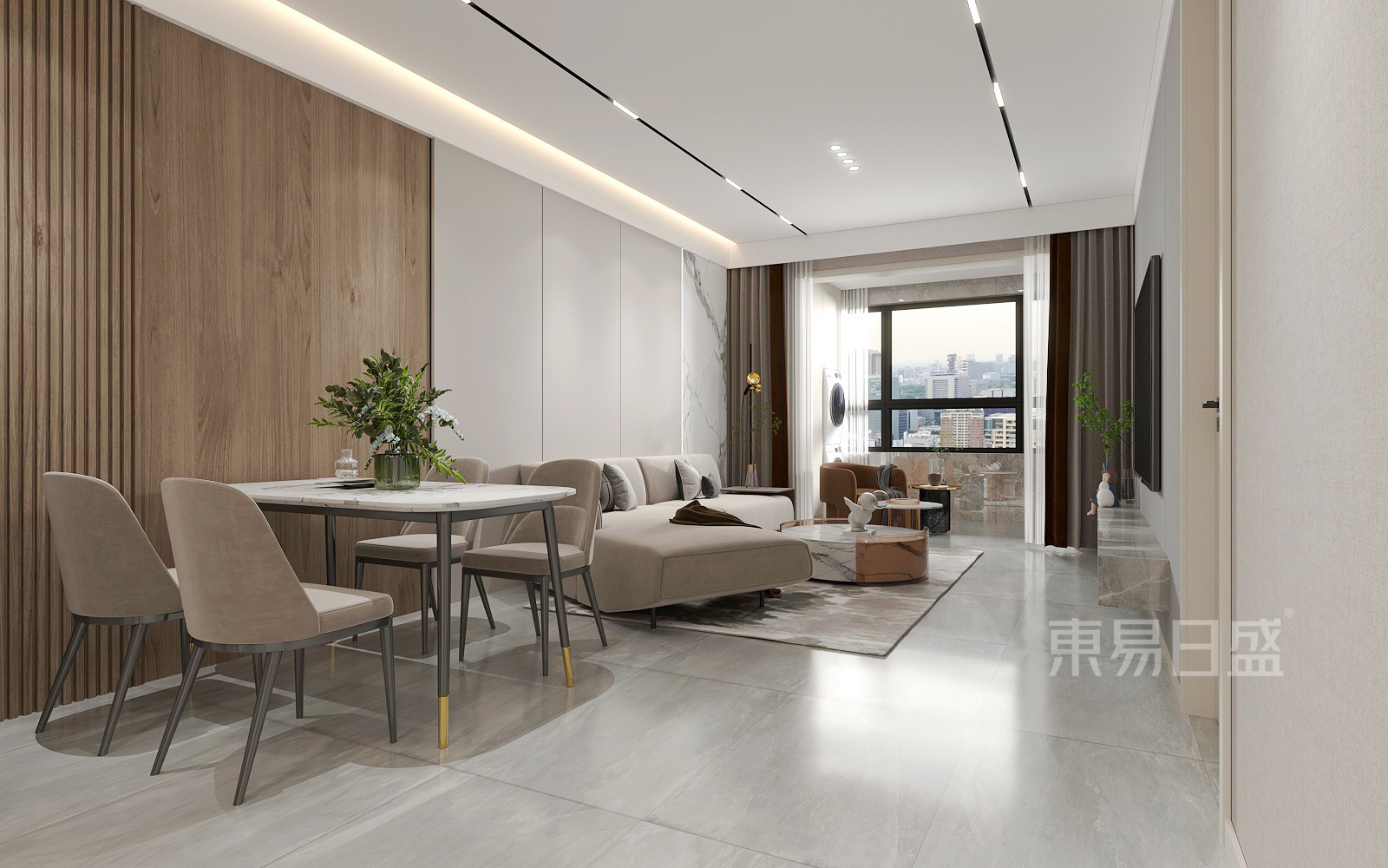 东易日盛石家庄|95㎡现代风，打造一家三口的幸福之家