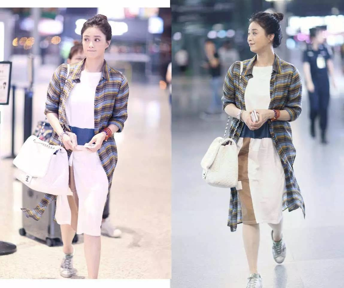 时尚风行派|大骨架女孩穿搭宝典来啦！大V领配上高收腰剪裁，身材轻松变单薄