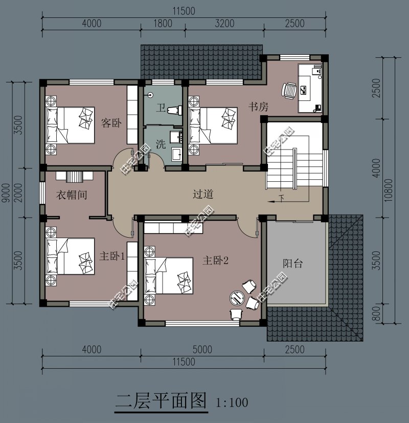 |10套二层中式户型，第5套第8套在农村最受欢迎，最后一套颜值最高