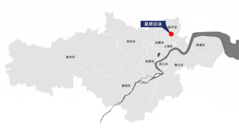 杭州|2021/12/20杭州临平新城星桥区块控规公示-区域划分为三大板块
