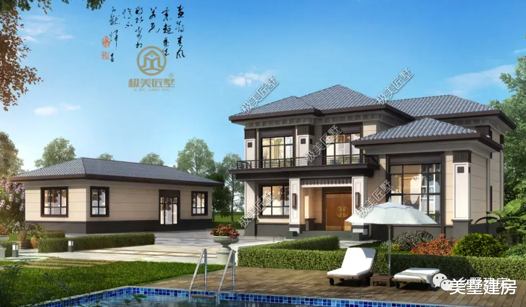 海珠|古朴自然二层新中式别墅，造价经济，回村盖的首选！