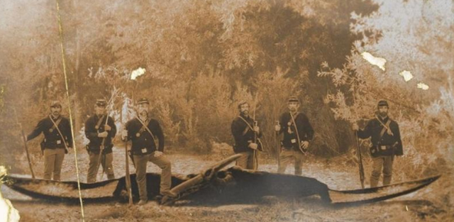 恐龙 1864年美国人捕获只远古翼龙，留下合影并无PS痕迹，引考古界热议