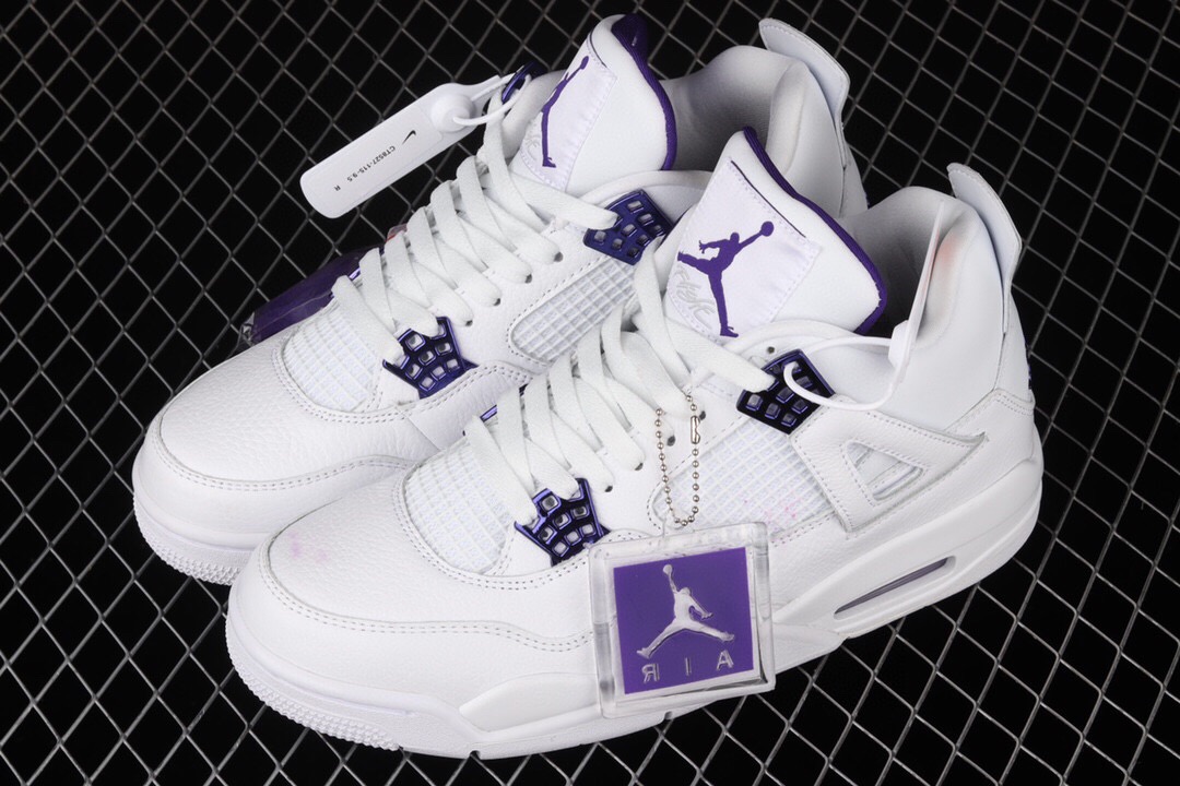 莆田鞋匠|Air Jordan 4 “Court Purple”AJ4 乔4白紫