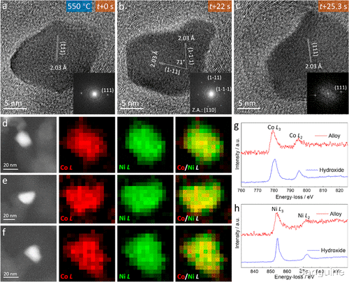 原位透射电子显微镜揭示碳纳米纤维生长中镍钴催化剂的动态状态和活性结构