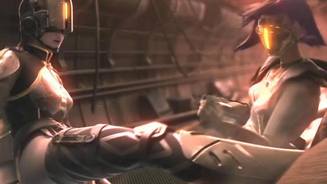 灵笼|《灵笼》终章下：飞雪和荷光者美腿对踢，这高抬腿也太诱人了