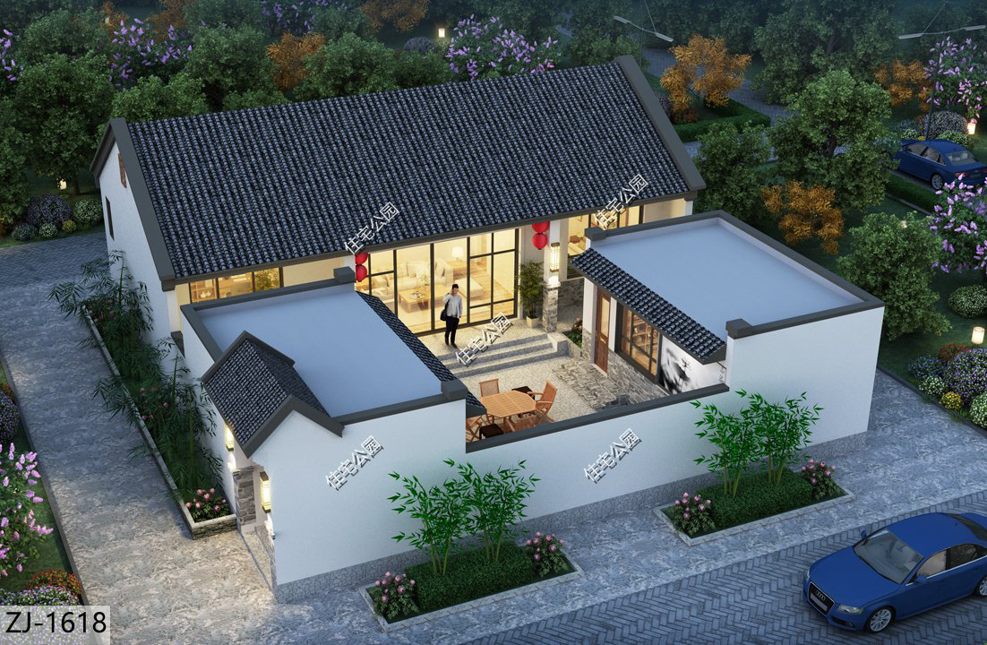 厨房|10套中式一层户型,养老房的最佳选择,啥时候回农村给父母建一套