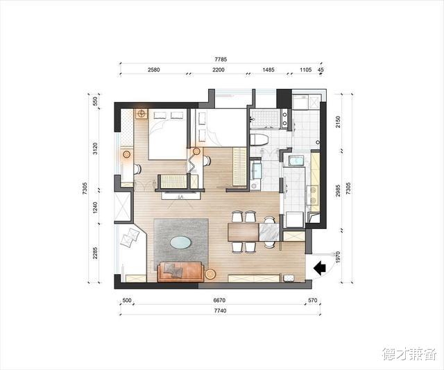 |用环保自然的原木色,打造73㎡两居室,每个角落都是精心打磨