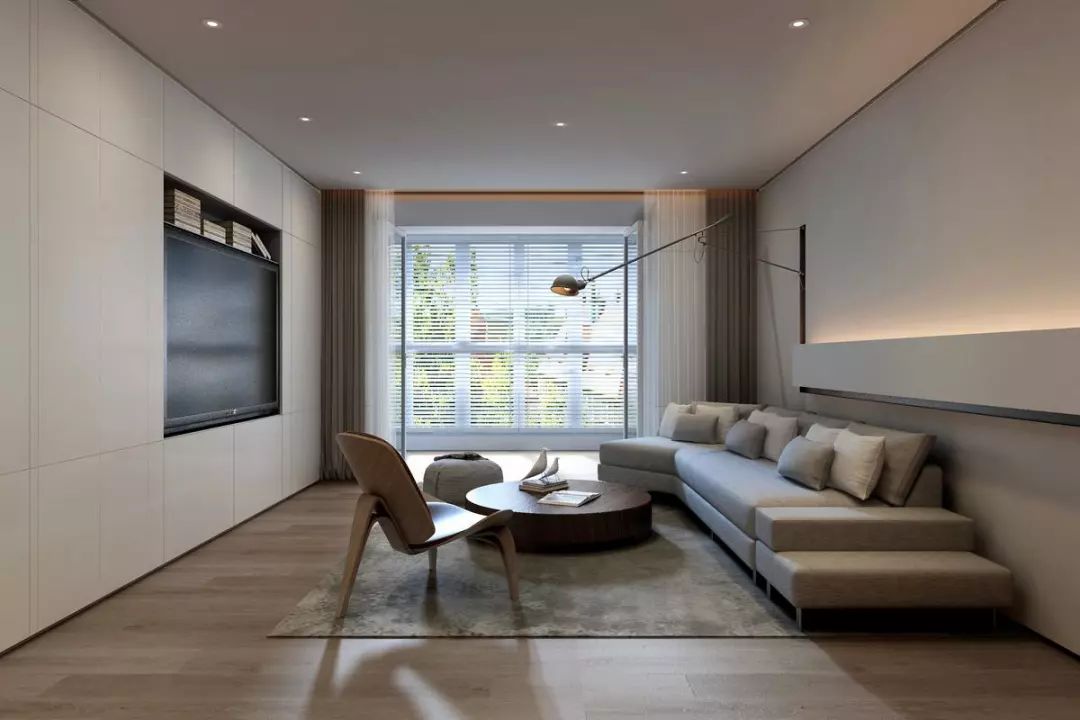 鑫东颖装饰装修|72平的现代风小户型，电视背景墙做得太好了，真羡慕呀