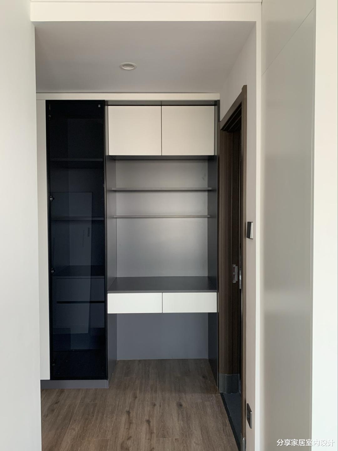 |新房硬装终于完工，全屋最满意定制的柜子，不做电视墙非常满意！