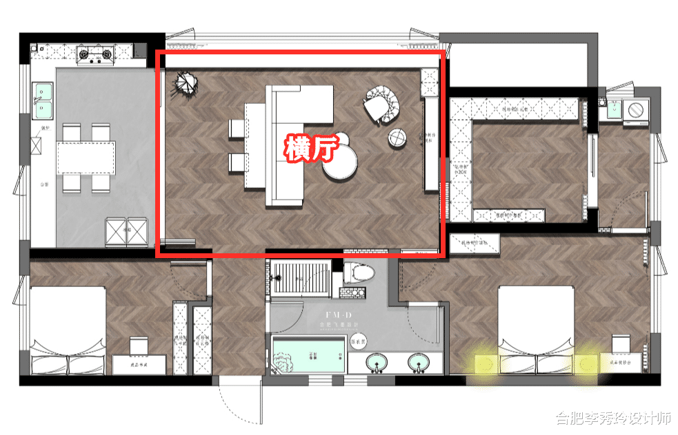 |体验过才知道“横厅户型”好住，这5种横厅方案，随便装装都洋气