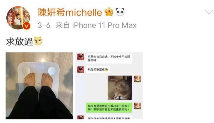 陈妍希|陈妍希曝光聊天截图，陈晓爱答不理，难道这是赵丽颖离婚前兆？