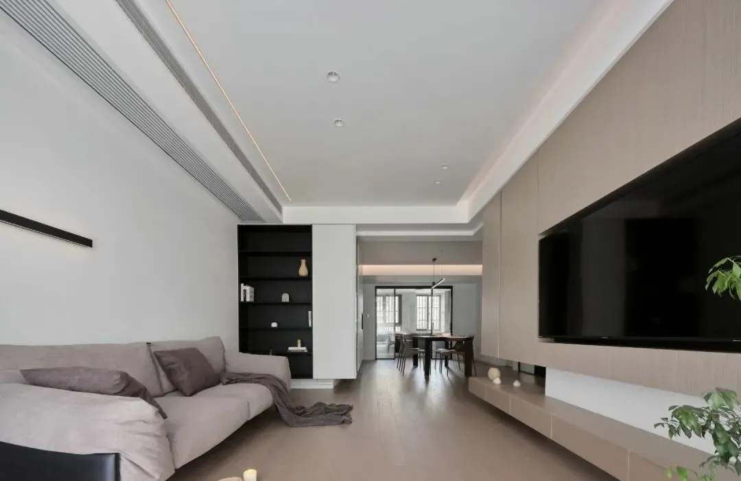 老房翻新 | 129平素色调三居室,整体的搭配,诠释了简约与耐看