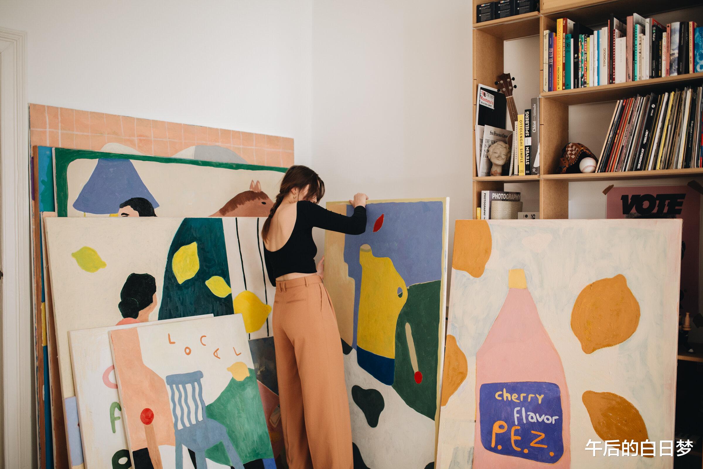 午后的白日梦|68平独身公寓,艺术复古风的优雅空间,属于画家的美好工作室