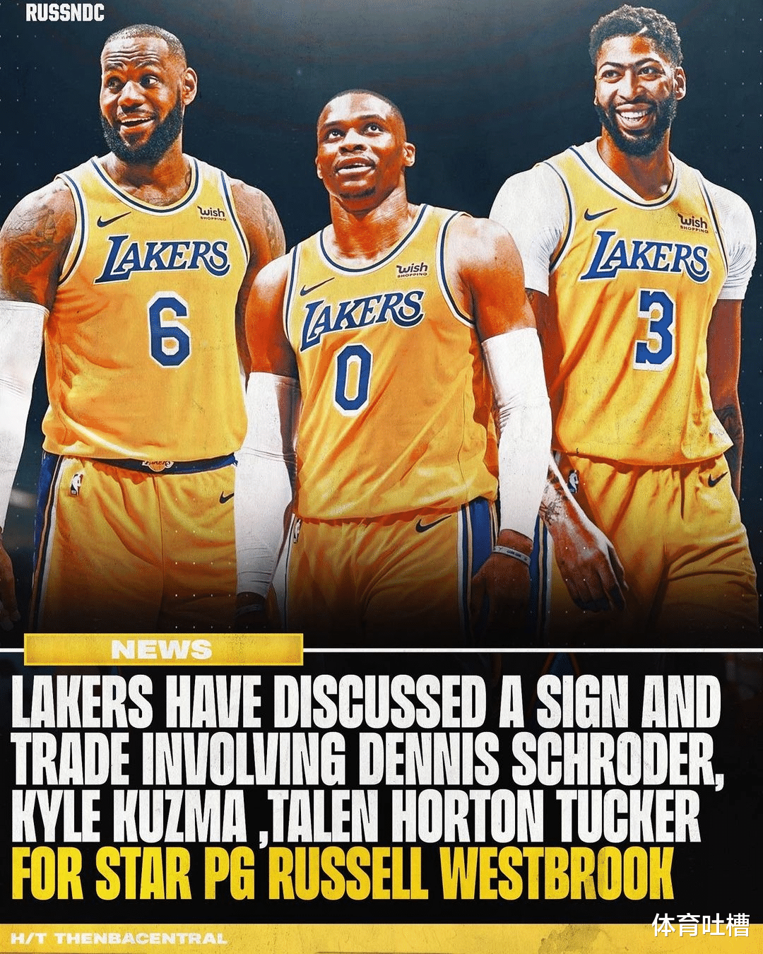 河南 湖人密谋惊天大交易！威少加盟湖人，组恐怖三巨头