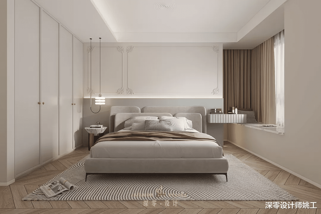 当现代遇上法式，123㎡也有了不一样的风采，整屋拉满精致感