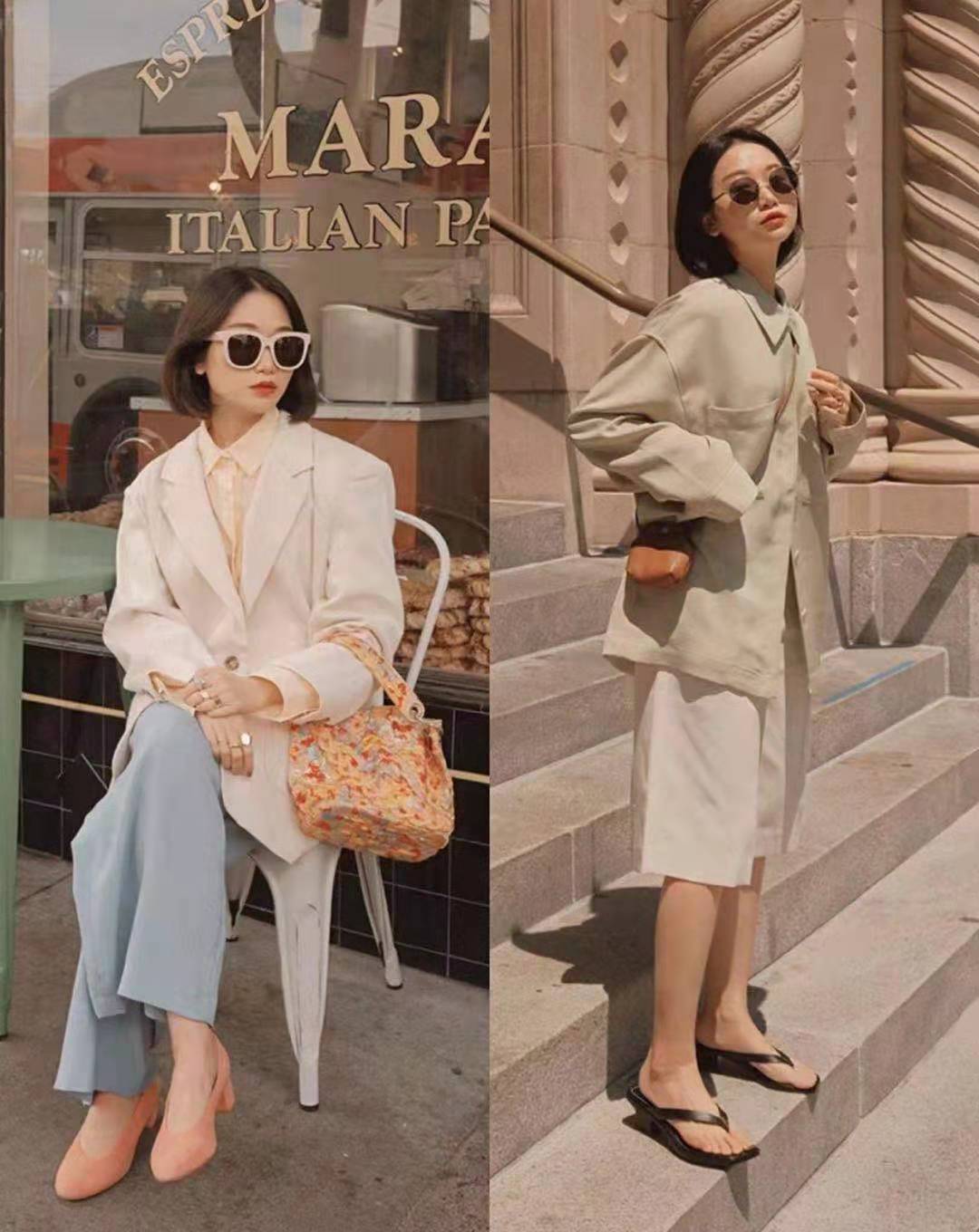 静静时尚达人|158小个子，别怕穿宽松的衣服！“上窄下宽”型能轻松hold住