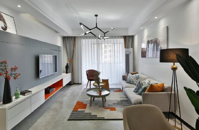 75㎡现代风婚房设计，甜蜜温馨的感觉充满了整个房间，超喜欢!