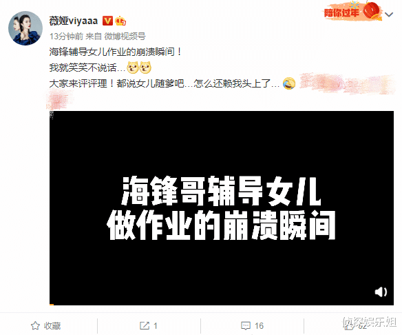 海锋|真实！薇娅晒老公辅导女儿作业崩溃瞬间，海锋被爱女呛“遗传你”