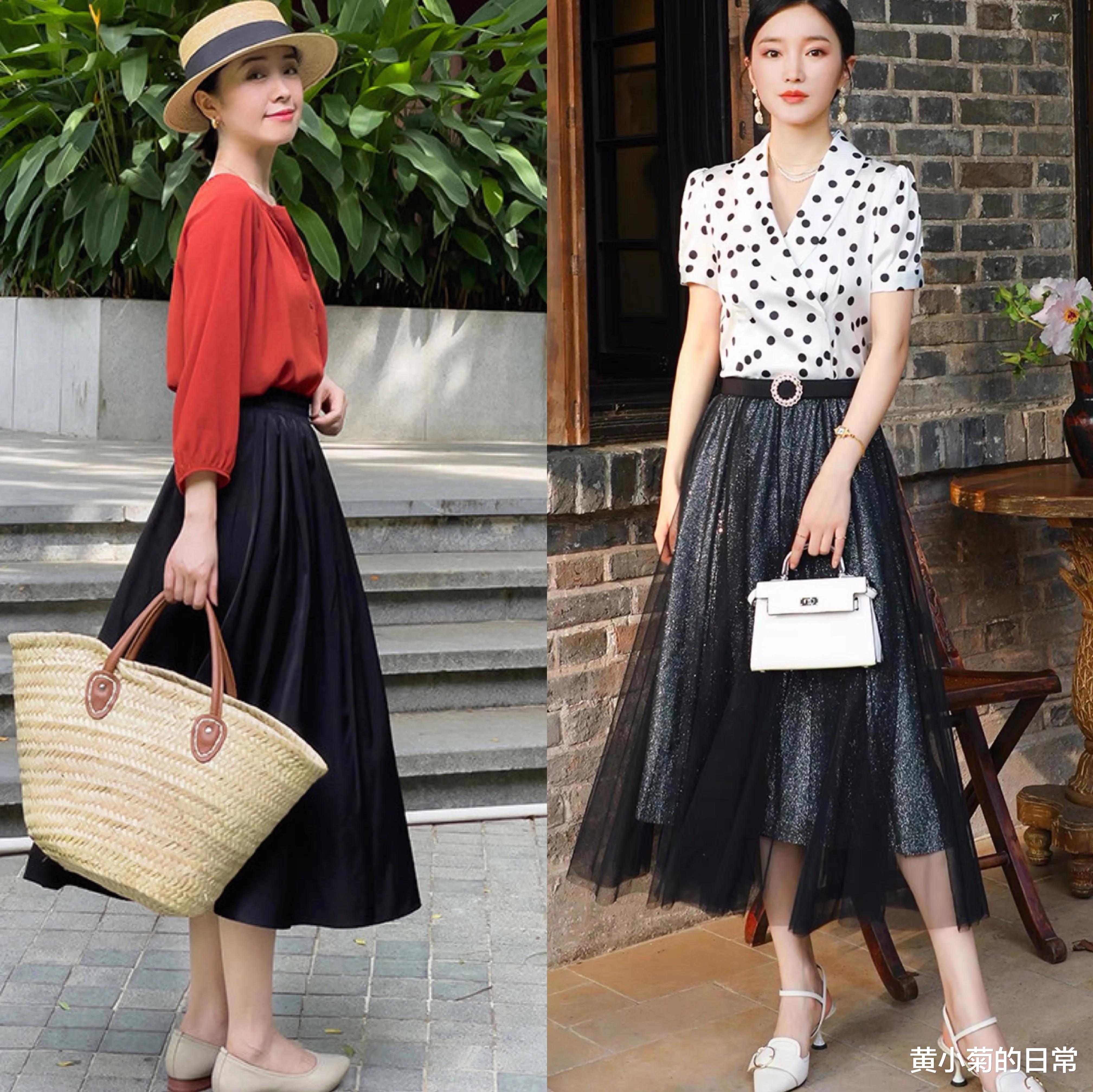 黄小菊的日常|三伏天热,教你“半裙+小衫”的正确穿法,40女人穿年轻像20