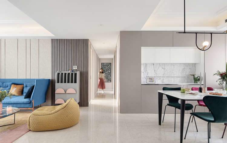 143平的精致空间，满足舒适的同时，让生活充满仪式感