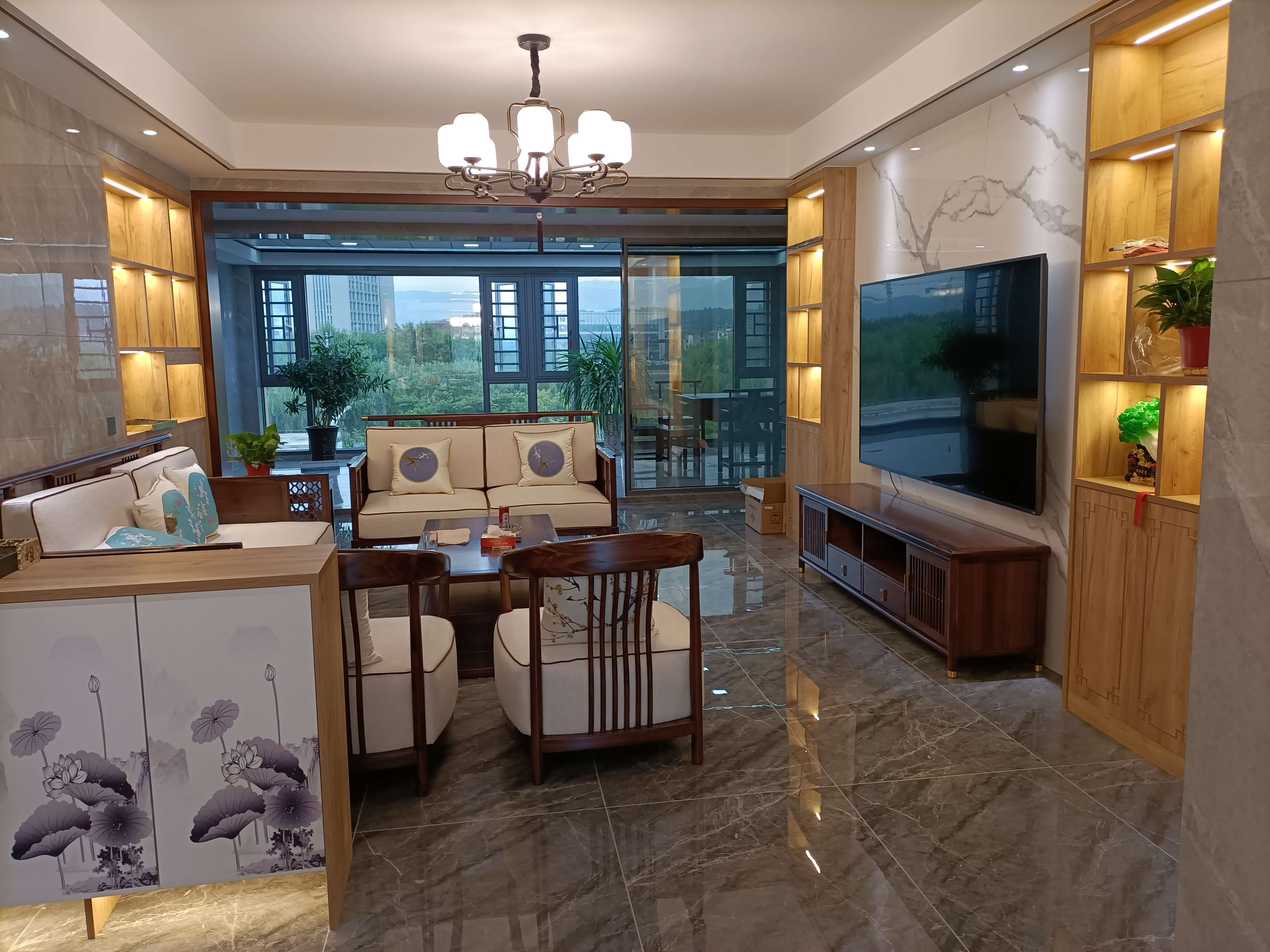 康业传承家具馆|禅意新中式风格客厅,细品简雅舒适的家居岁月