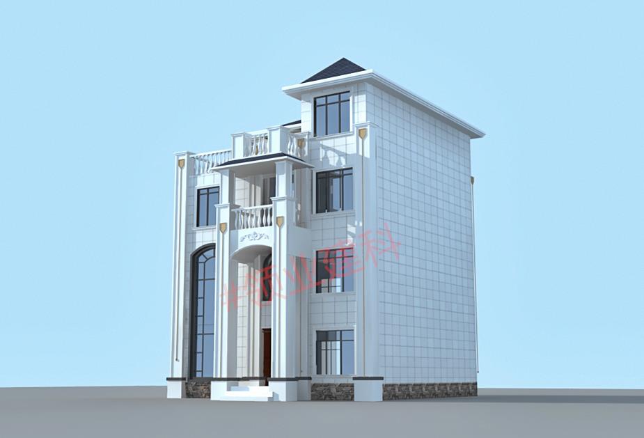 98㎡农村三层半别墅,东西两面不能开窗,布局这样设计行不行?