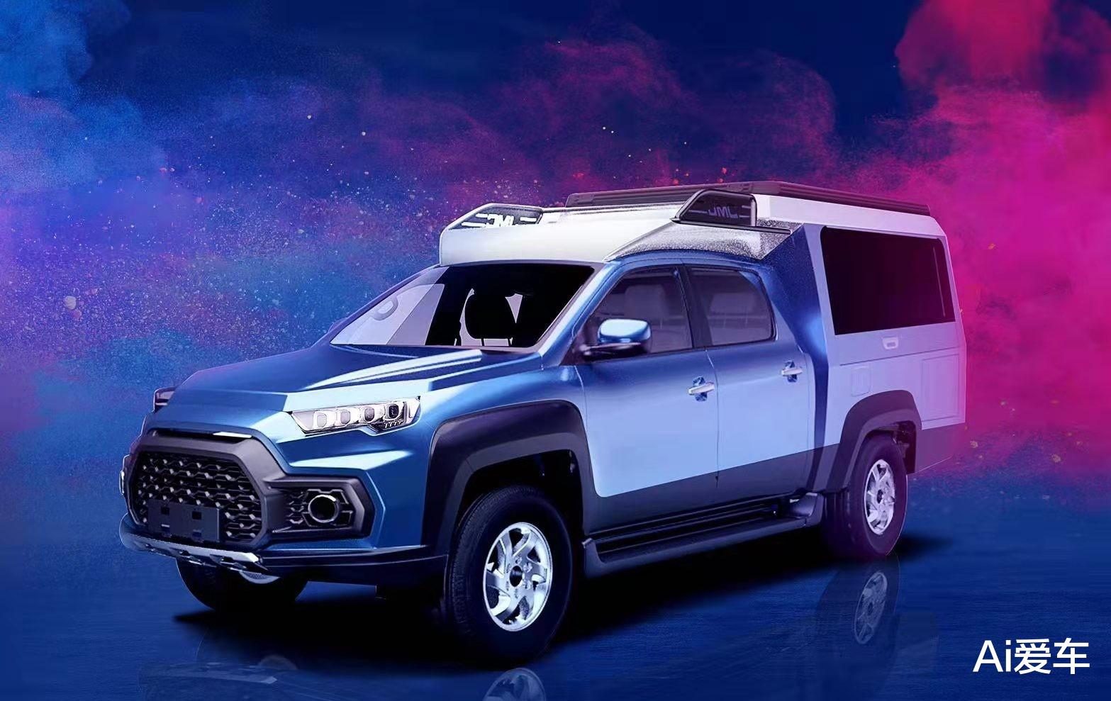 |新款江铃域虎钓鱼版官图曝光,居家旅行钓鱼都行,将于6月份上市