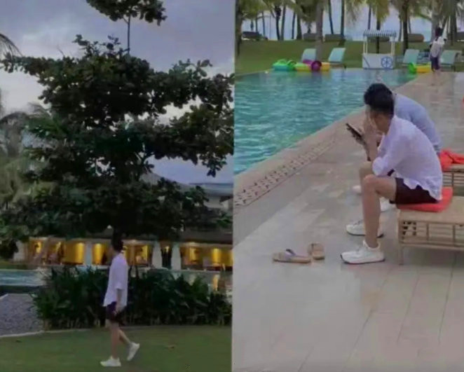 白敬亭|汪小菲和朋友去三亚游玩，和身边女性朋友合影，好像大S！