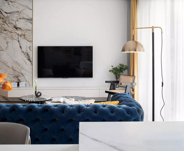 |123平轻奢欧式风四居室,多重元素的碰撞体会不一样的生活情境