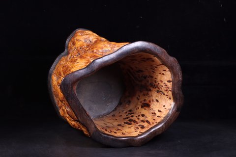 笔架|天然随形竹根笔架摆件